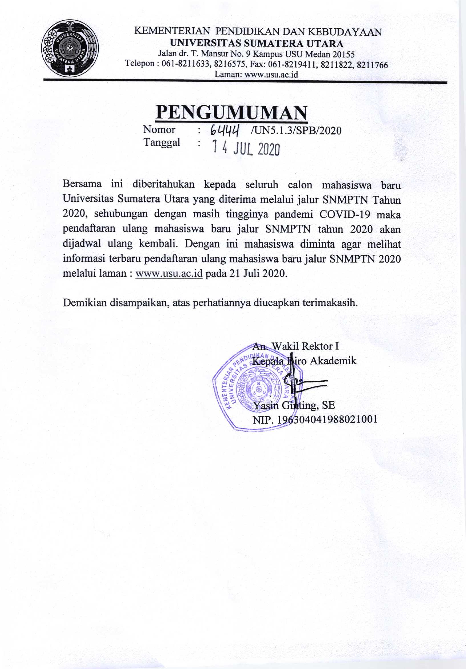 Pengumuman