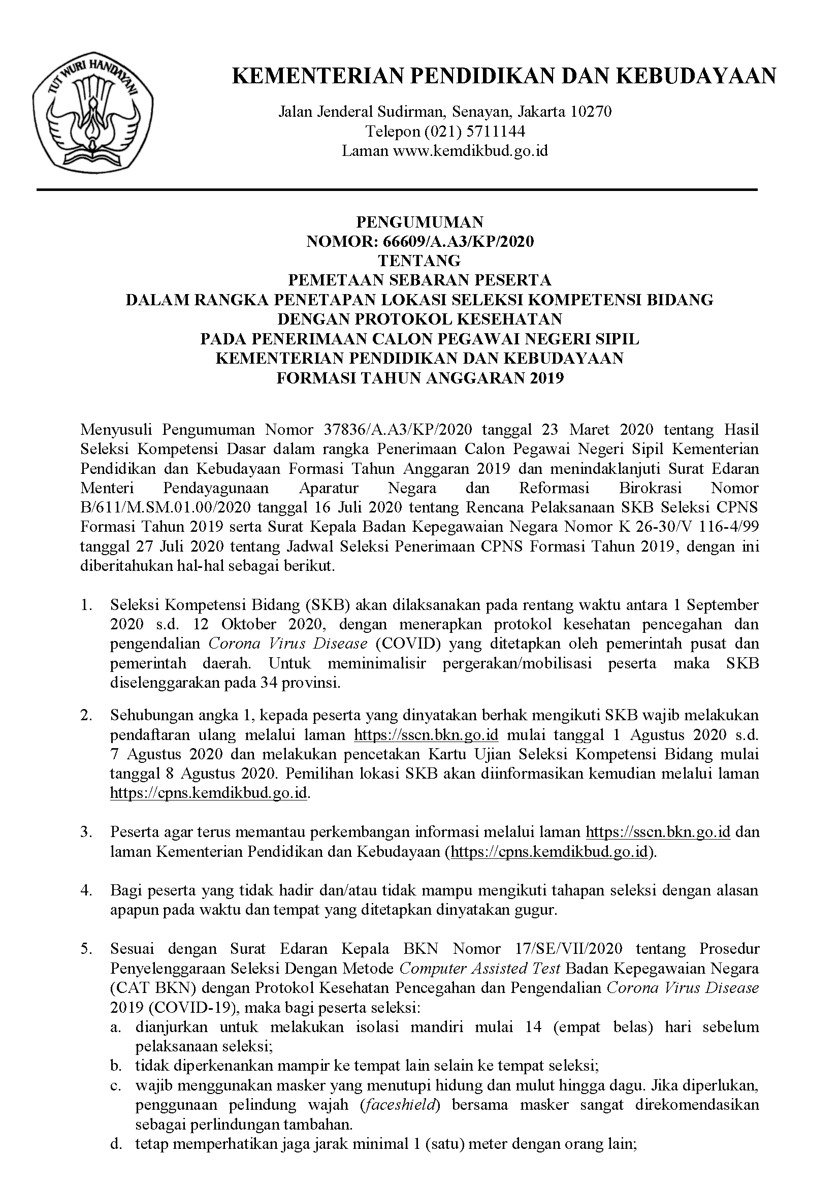 Pengumuman Registrasi Ulang Share 1