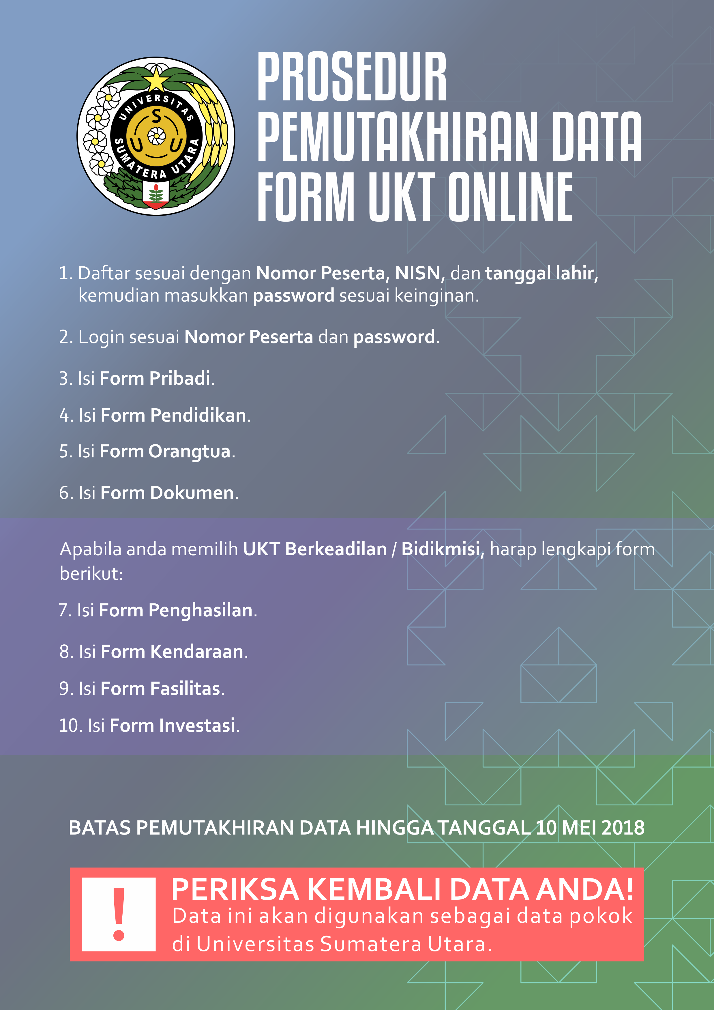 prosedur pemutakhiran data